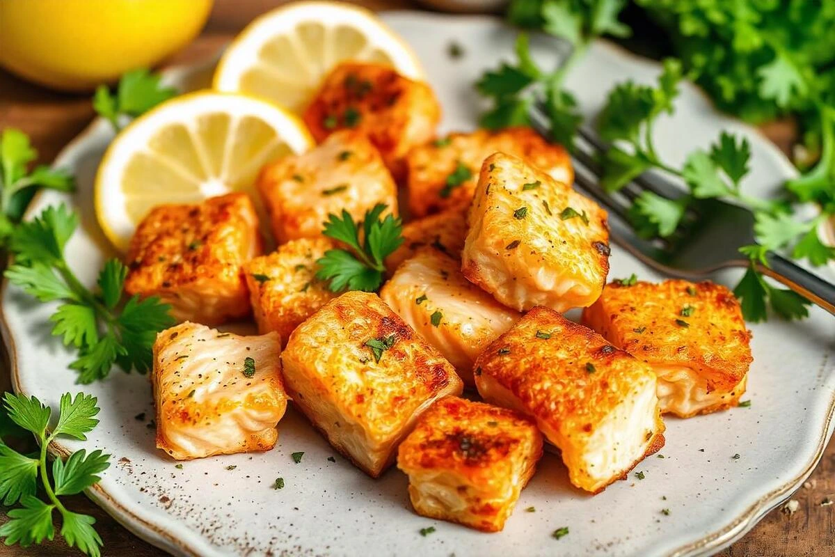 Air Fryer Salmon Bites