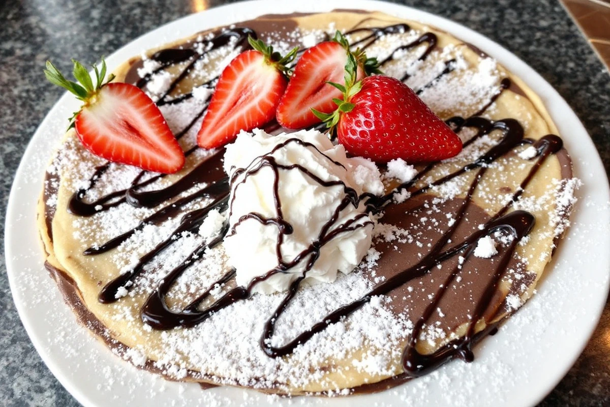 Chocolate Strawberry Crepes