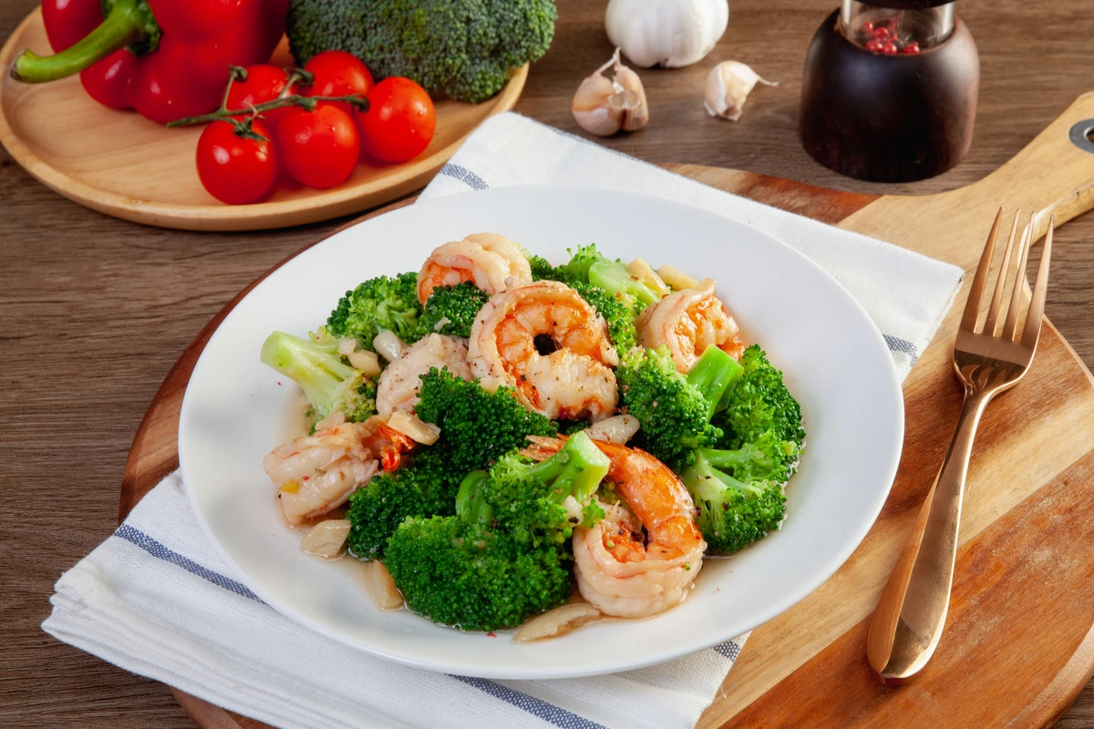 Garlic Broccoli Shrimp Stir Fry