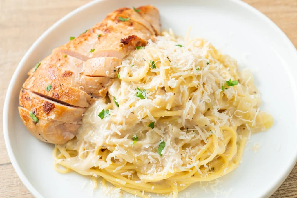 Garlic Parmesan Chicken Pasta