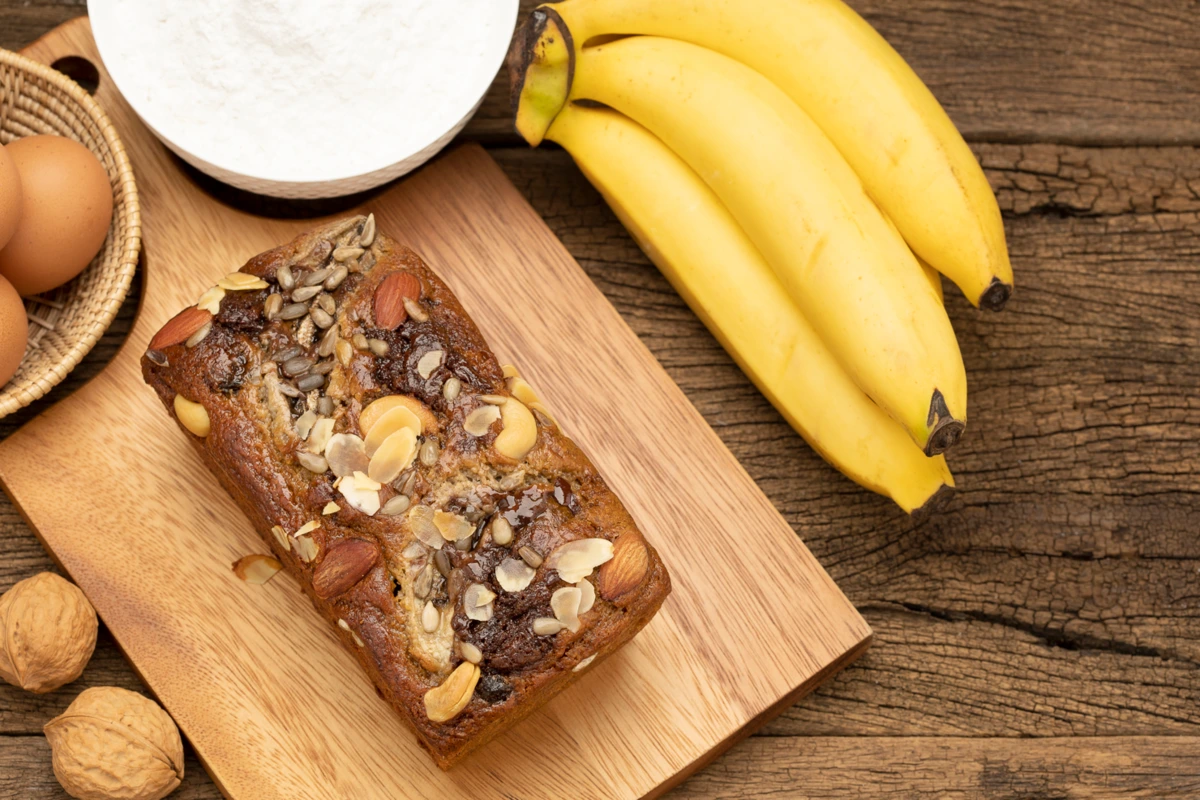 Healthy Banana Bread Chocolate No Sugar Gluten-Free Recipe