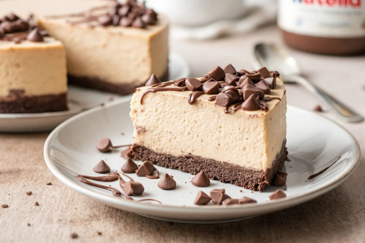 No-Bake Nutella Cheesecake