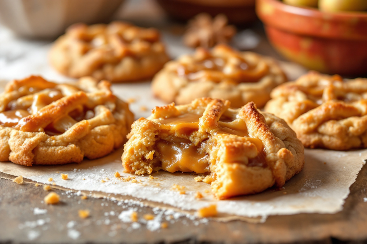 Caramel Apple Pie Cookies