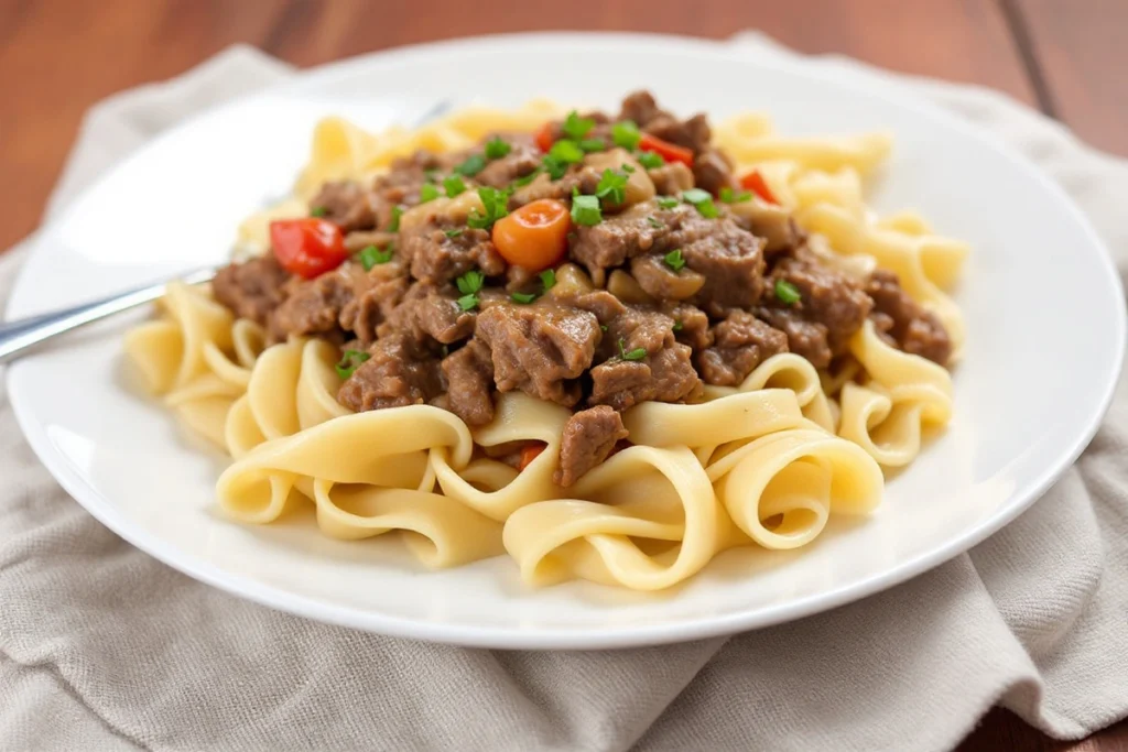 Crockpot Beef and Noodles Crockpot Beef and Noodles