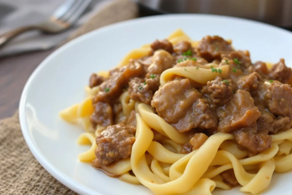 Crockpot Beef and Noodles recipe Crockpot Beef and Noodles recipe