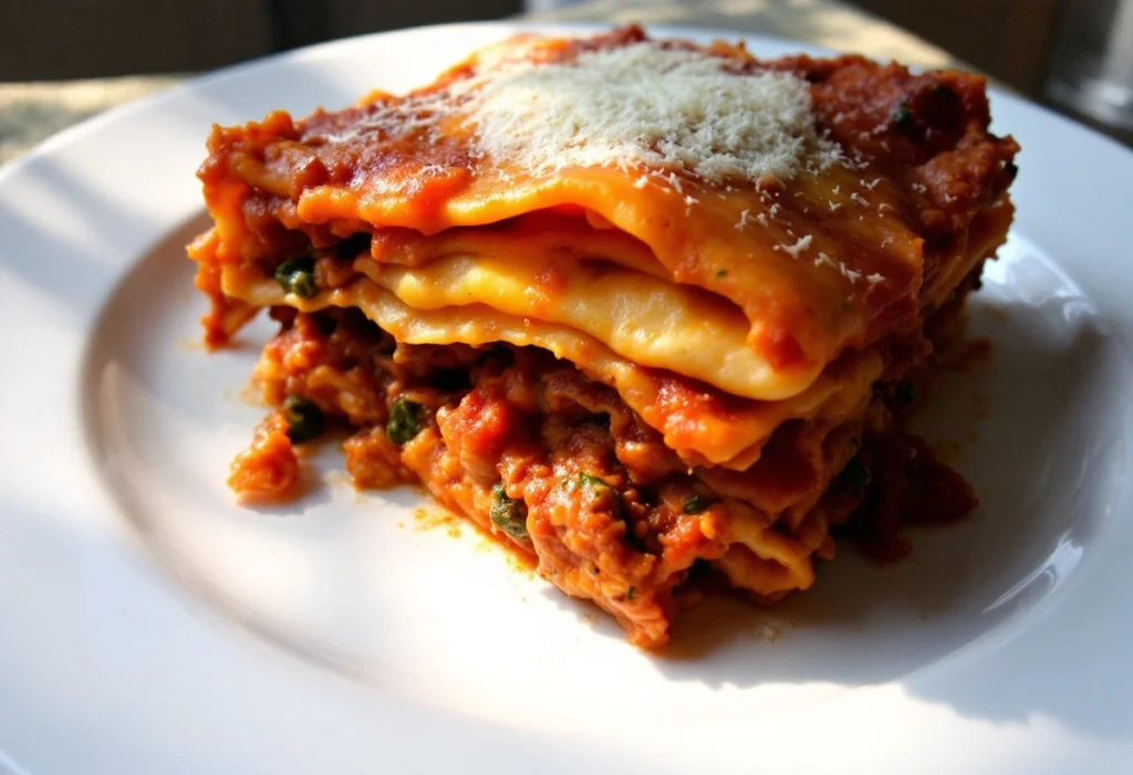 Crockpot Ravioli Lasagna