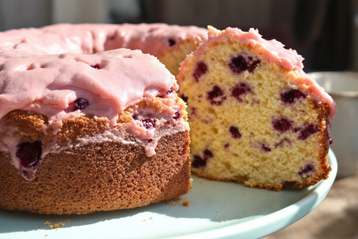 Homemade Cherry Chip Cake