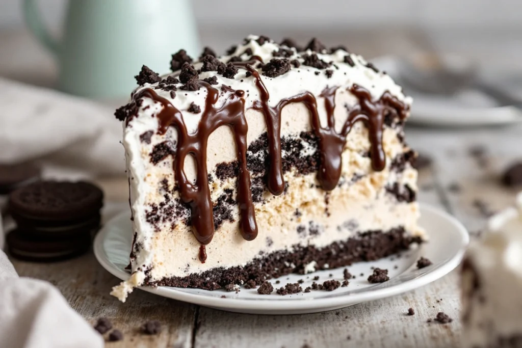 Homemade Oreo Ice Cream Cake