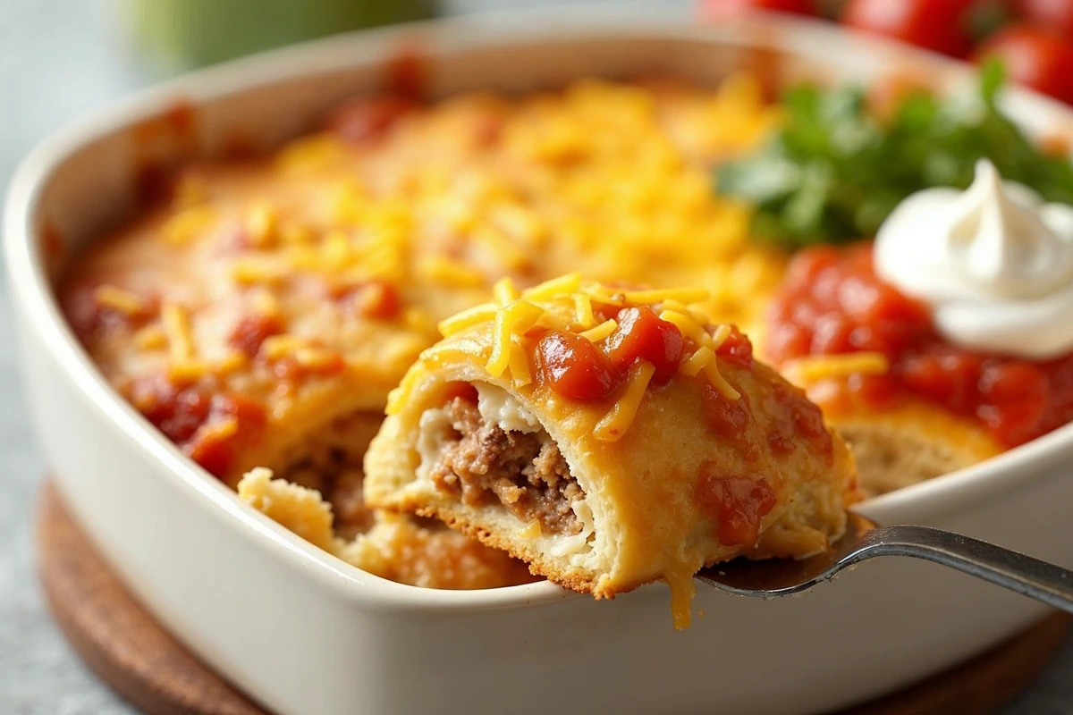 Pillsbury’s Crescent Roll Taco Bake