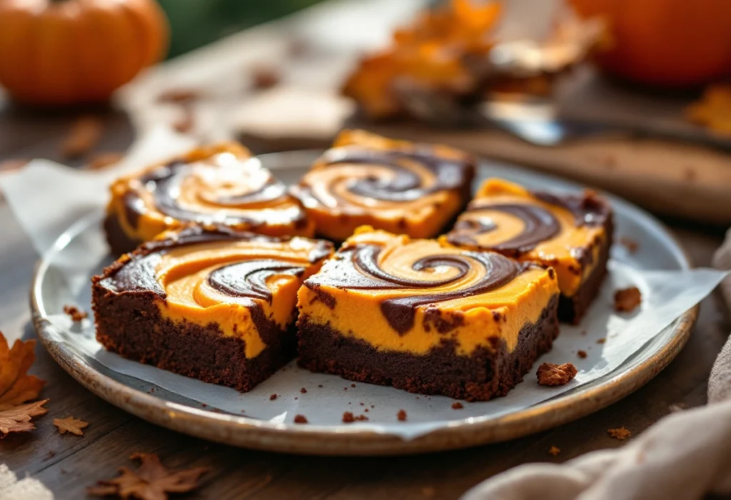 Pumpkin Cheesecake Brownies recipes