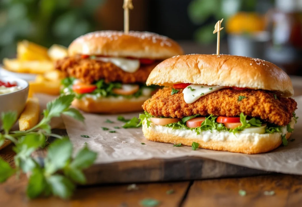 Schnitzel Sandwiches in Australia recipe