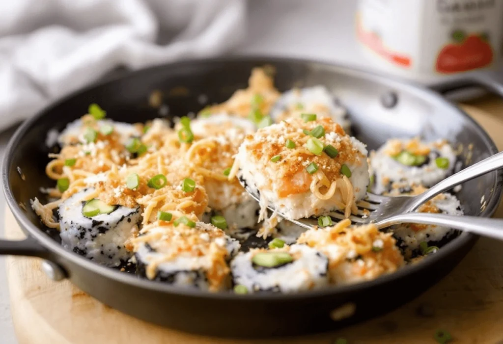 Salmon sushi bake Recipe