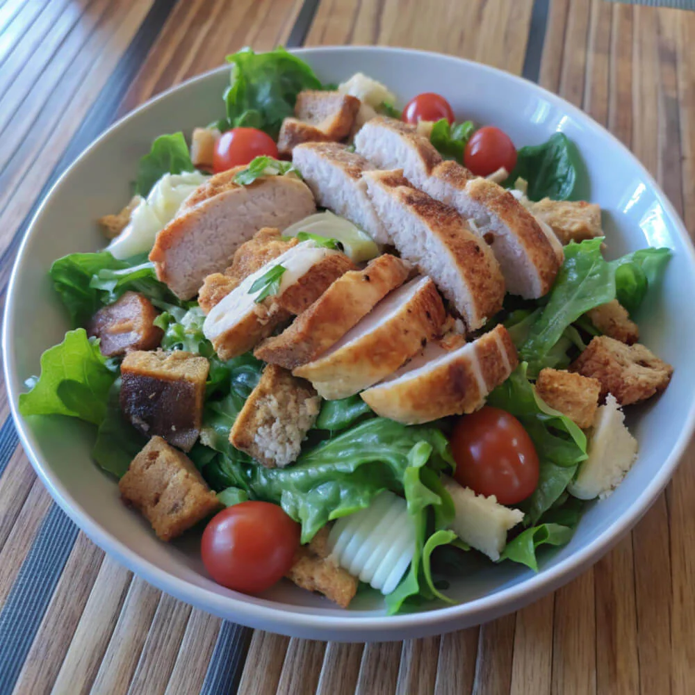 10-Minute Healthy Chicken Caesar Salad Recipe 10-Minute Healthy Chicken Caesar Salad Recipe