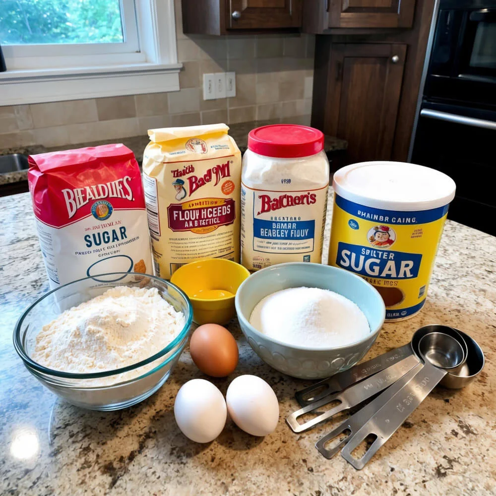 Ingredients of Upside-Down Caramel Pecan Cake Ingredients of Upside-Down Caramel Pecan Cake
