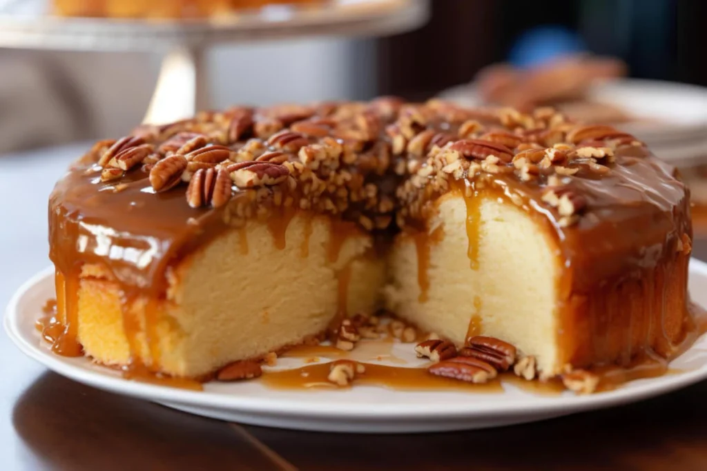 Upside-Down Caramel Pecan Cake Upside-Down Caramel Pecan Cake