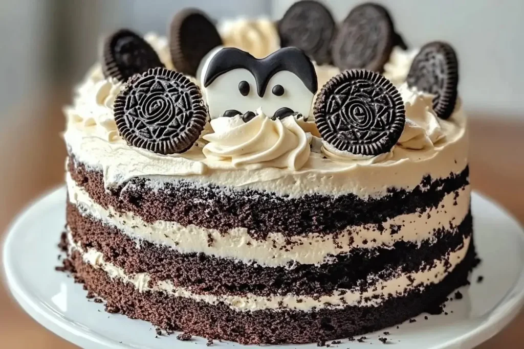 Oreo_cake_with_penguin_and_cookies